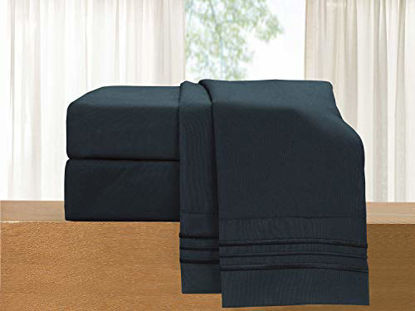 Picture of Luxury 3-Piece Bed Sheet Set - Luxury Bedding 1500 Thread Count Egyptian Quality - Wrinkle and Fade Resistant Hypoallergenic Cool & Breathable, Easy Elastic Fitted