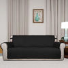 Picture of PureFit Reversible Quilted Sofa Cover, Water Resistant Slipcover Furniture Protector, Washable Couch Cover with Non Slip Foam and Elastic Straps for Kids, Dogs, Pets (Oversized Sofa, Black/Beige)