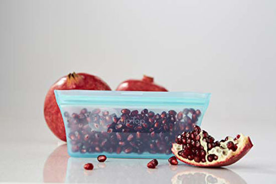 Picture of Zip Top Reusable 100% Platinum Silicone Containers - 2 Bag Set - Lavender