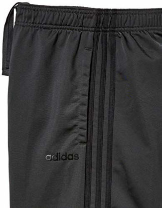 Picture of adidas Men's Essentials 3-Stripes Regular Pant Tricot Open Dark Gray Heather/Solid Gray/Dark Gray Heather/Solid Gray/Black Large