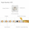 Picture of BTF-LIGHTING WS2812B RGB 5050SMD Individual Addressable 16.4FT 60Pixels/m 300Pixels Flexible White PCB Full Color LED Pixel Strip Dream Color IP65 Waterproof Making LED Screen LED Wall Only DC5V
