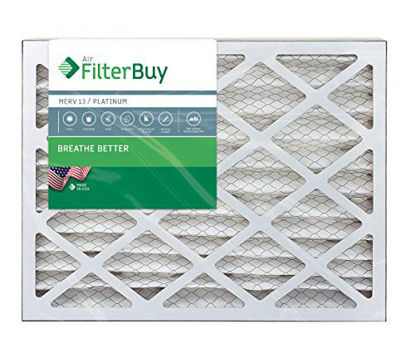 Picture of FilterBuy 10x24x2 MERV 13 Pleated AC Furnace Air Filter, (Pack of 2 Filters), 10x24x2 - Platinum
