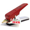 Picture of Pick-a-Palooza DIY Guitar Pick Punch with Leather Key Chain Pick Holder - Red