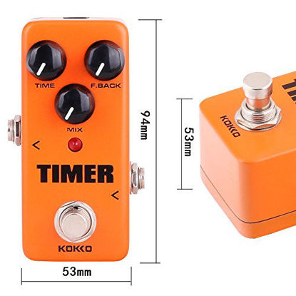 Picture of Guitar Mini Effects Pedal Timer - Digital Delay Effect Sound Processor Portable Accessory for Guitar and Bass, Exclude Power Adapter - FDD2