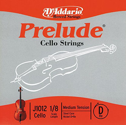 Picture of D'Addario Prelude Cello Single D String, 1/8 Scale, Medium Tension