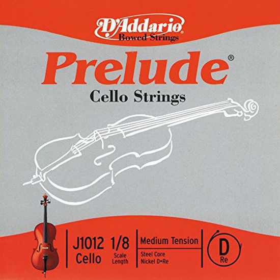 Picture of D'Addario Prelude Cello Single D String, 1/8 Scale, Medium Tension
