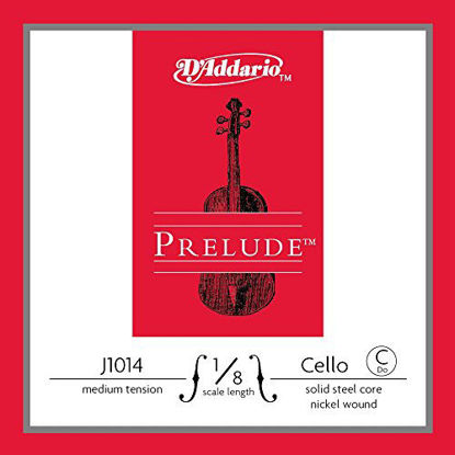 Picture of D'Addario Prelude Cello Single C String, 1/8 Scale, Medium Tension