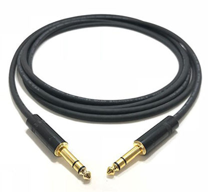Picture of 150 Foot Pro Audio REAN 1/4 inch (6.35mm) TRS to REAN 1/4 inch (6.35mm) TRS Balanced Cable with Rean NYS228BG Gold Plated connectors by Custom Cable Connection