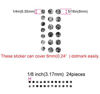 Picture of Inlay Sticker Fret Markers for Guitars & Bass - Custom Dots Set - Abalone-Mix
