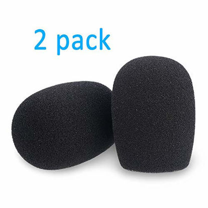 Picture of YOUSHARES VideoMicro Windscreen Foam Filter - Wind Shield Deadcat Fits Rode VideoMic Me Me-L Compact Microphone (2 Pack)