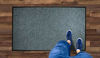 Picture of WaterHog Diamond | Commercial-Grade Entrance Mat with Rubber Border - Indoor/Outdoor, Quick Drying, Stain Resistant Door Mat (Bluestone, 6' x 12')