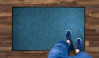 Picture of WaterHog Diamond | Commercial-Grade Entrance Mat with Rubber Border - Indoor/Outdoor, Quick Drying, Stain Resistant Door Mat (Medium Blue, 6' x 12')