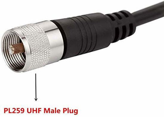 NEW 100 ft RG8X coax coaxial UHF PL259 connectors amateur CB radio antenna cable 