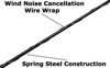 Picture of AntennaMastsRus - 22 Inch Black Antenna is Compatible with Chevrolet Silverado 1500 (2006-2020) - Spiral Wind Noise Cancellation - Spring Steel Construction