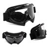 Picture of 4-FQ Motorcycle Goggles Dirt Bike Goggles Motocross Goggles Windproof ATV Goggles Dustproof Racing GogglesScratch Resistant Ski Goggles Protective Safety Glasses PU Resin (Black frame+Clear lens)
