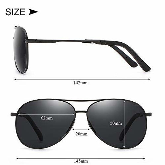 GetUSCart Polarized Aviator Sunglasses for Men and WomenUV400