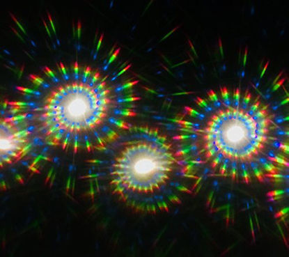 Picture of Black Spiral Diffraction Glasses - for Raves, Festivals and More