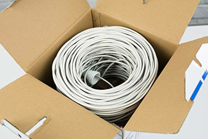 Picture of VIVO White 500ft Bulk Cat5e, CCA Ethernet Cable, 24 AWG, UTP Pull Box, Cat-5e Wire, Indoor, Network Installations (CABLE-V002W)