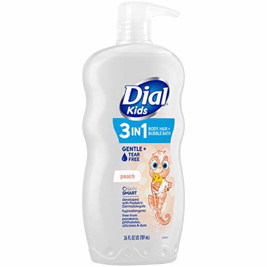 Picture of Dial Kids 2-in-1 Body+Hair Wash, Peach, 24 fl oz (Pack of 4)