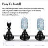 Picture of 2 Set Acrylic Nail Art Practice Stands Magnetic Nail Tips Holders Training Fingernail Display Stands DIY Nail Crystal Holders and 96 Pieces White Reusable Adhesive Putty (Black)