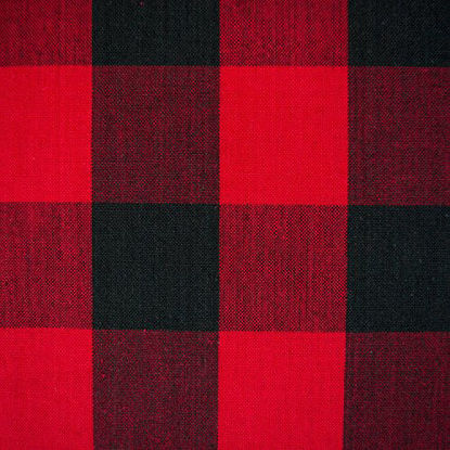 Picture of DII Buffalo Check Collection Classic Tabletop, Tablecloth, 60x120, Red & Black