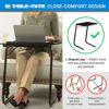 Picture of Table Mate II Folding TV Tray Table and Cup Holder with 6 Height and 3 Angle Adjustments The Original TV Tray (White)