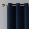 Picture of Deconovo Room Darkening Thermal Insulated Blackout Grommet Window Curtain Panel for Living Room, Navy Blue, 42x63 Inch, 1 Panel