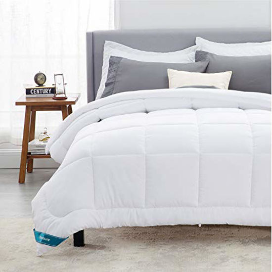 GetUSCart Bedsure Twin Comforter Duvet Insert White Quilted Bedding Comforters for Twin Bed