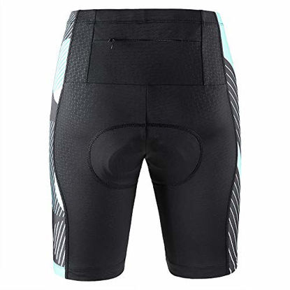 Picture of beroy Womens Bike Shorts with 3D Gel Padded,Cycling Women's Shorts (L, Green)