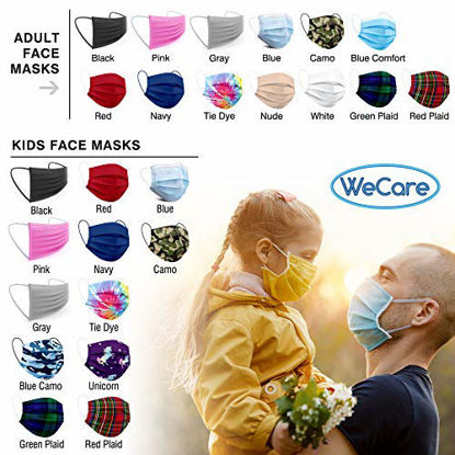 Picture of WeCare Disposable Face Masks For Kids, 50 Unicorn Masks, Individually Wrapped