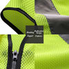 Picture of HYCOPROT High Visibility Mesh Safety Reflective Vest with Pockets and Zipper, Meets ANSI/ISEA Standards (XX-Large, Orange)