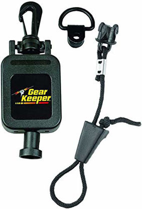 Picture of Hammerhead Industries Gear Keeper CB MIC KEEPER Retractable Microphone Holder RT4-4112 - Features Heavy-Duty Snap Clip Mount, Adjustable Mic Lanyard and Hardware Mounting Kit - Made in USA - Black
