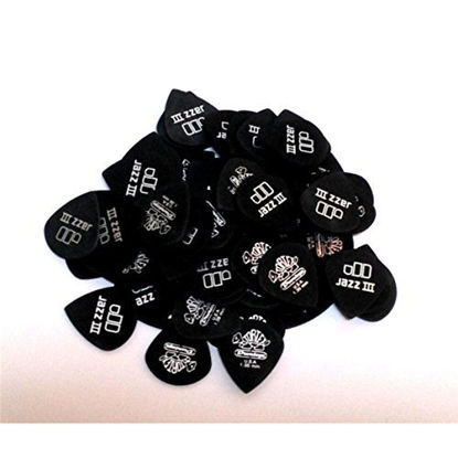 Picture of Dunlop 482R1.5 Tortex Pitch Black Jazz III, 1.5mm, 72/Bag