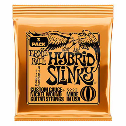 Picture of Ernie Ball Hybrid Slinky Nickel Wound Sets, .009 - .046 (3 Pack)