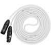 Picture of LyxPro 6 Feet XLR Microphone Cable Balanced Male to Female 3 Pin Mic Cord for Powered Speakers Audio Interface Professional Pro Audio Performance and Recording Devices - White