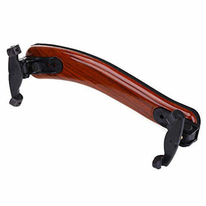 Picture of NANYI Violin Shoulder Rest for 4/4 and 3/4 with Collapsible and Height Adjustable Feet, Imitation wood grain.