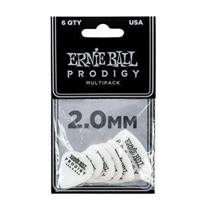 Picture of Ernie Ball 2.0mm White Multipack Prodigy Guitar Picks (P09343)