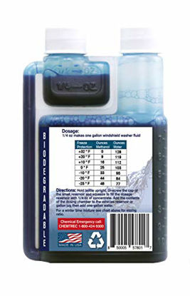 Picture of Qwix Mix Biodegradable Windshield Washer Fluid Concentrate, 1 Bottle Makes 32 Gallons, 1/4 oz. Makes 1 Gallon