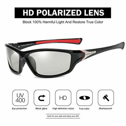 Picture of Sports Polarized Sunglasses For Men Cycling Driving Fishing 100% UV Protection