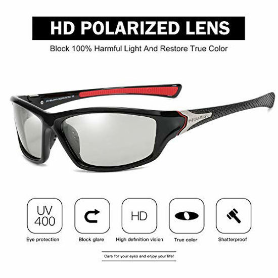Picture of Sports Polarized Sunglasses For Men Cycling Driving Fishing 100% UV Protection