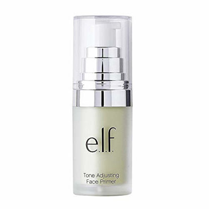 Picture of e.l.f, Tone Adjusting Face Primer - Small, Lightweight, Long Lasting, Silky, Smooth, Neutralizes Uneven Skin Tones and Redness, Preps Skin, Suitable For All Skin Types, 0.47 Oz
