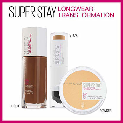 Picture of Maybelline New York Super Stay Full Coverage Powder Foundation Makeup, 332 Golden Caramel, 1 Count
