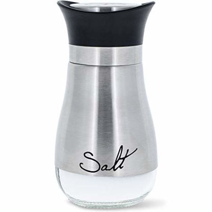 Picture of Juvale Salt and Pepper Shakers Stainless Steel and Glass Set