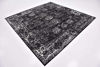 Picture of Unique Loom Sofia Collection Traditional Vintage Square Rug, 8', Black/Ivory
