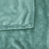 Picture of Exclusivo Mezcla King Size Flannel Fleece Velvet Plush Bed Blanket as Bedspread/Coverlet/Bed Cover (90" x 104", Celadon) - Soft, Lightweight, Warm and Cozy