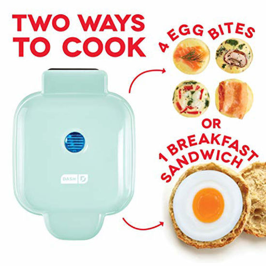 Dash DBBM450GBAQ08 Deluxe Sous Vide Style Egg Bite Maker with Silicone Molds for Breakfast Sandwiches Healthy Snacks or Desserts Keto Paleo
