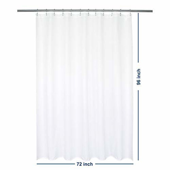 Getuscart Waterproof Fabric Shower, 96 Length Shower Curtain Liner