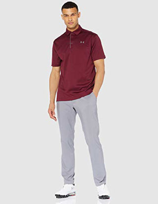Picture of Under Armour Men's Tech Golf Polo, Maroon (609)/Graphite, XX-Large