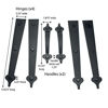 Picture of Household Essentials 240 Hinge It Magnetic Decorative Garage Door Accents | Black