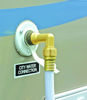 Picture of Camco (22505) 90 Degree Hose Elbow- Eliminates Stress and Strain On RV Water Intake Hose Fittings, Solid Brass